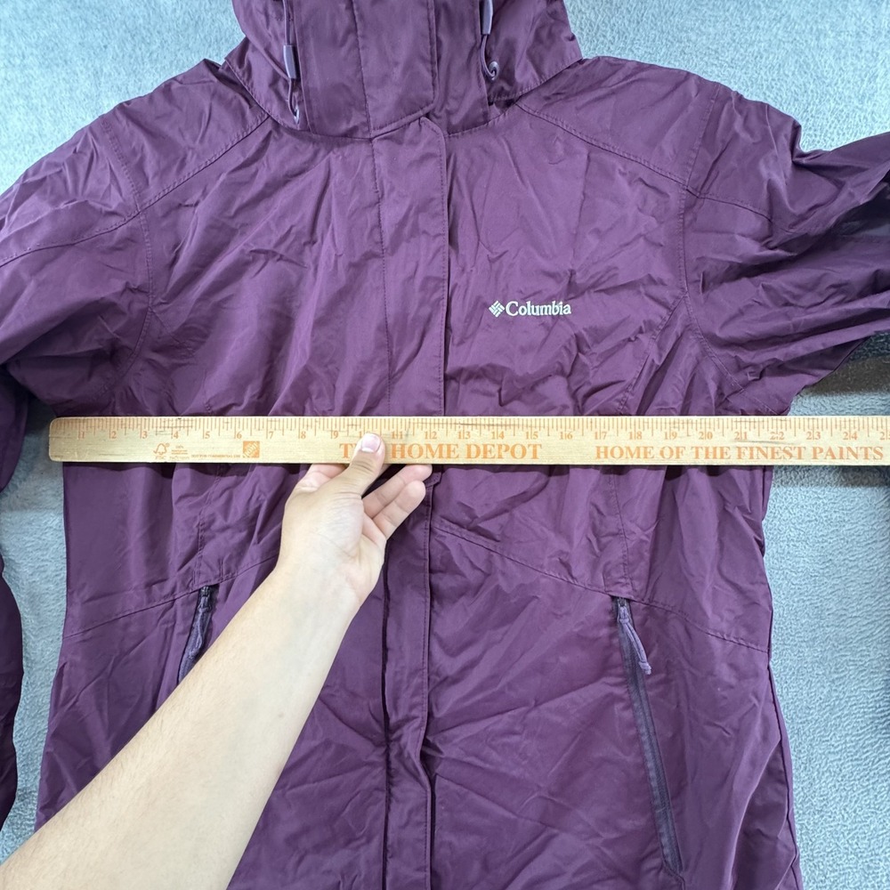 Columbia Omni Tech Jacket Hooded Womens Size Large Purple - Picture 10 of 10